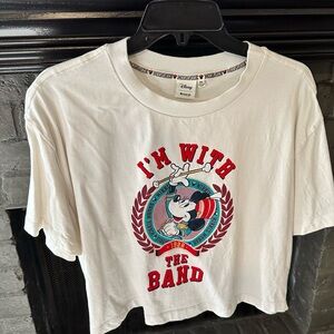 Macy’s x Disney Collaboration “I’m with the Band” Minnie Mouse crop top